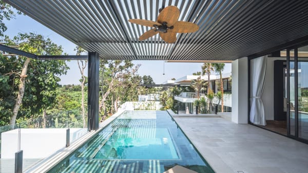 Elite Havens - Villa Nica Bali Indonesia - A fantastic view of the property from the sun deck